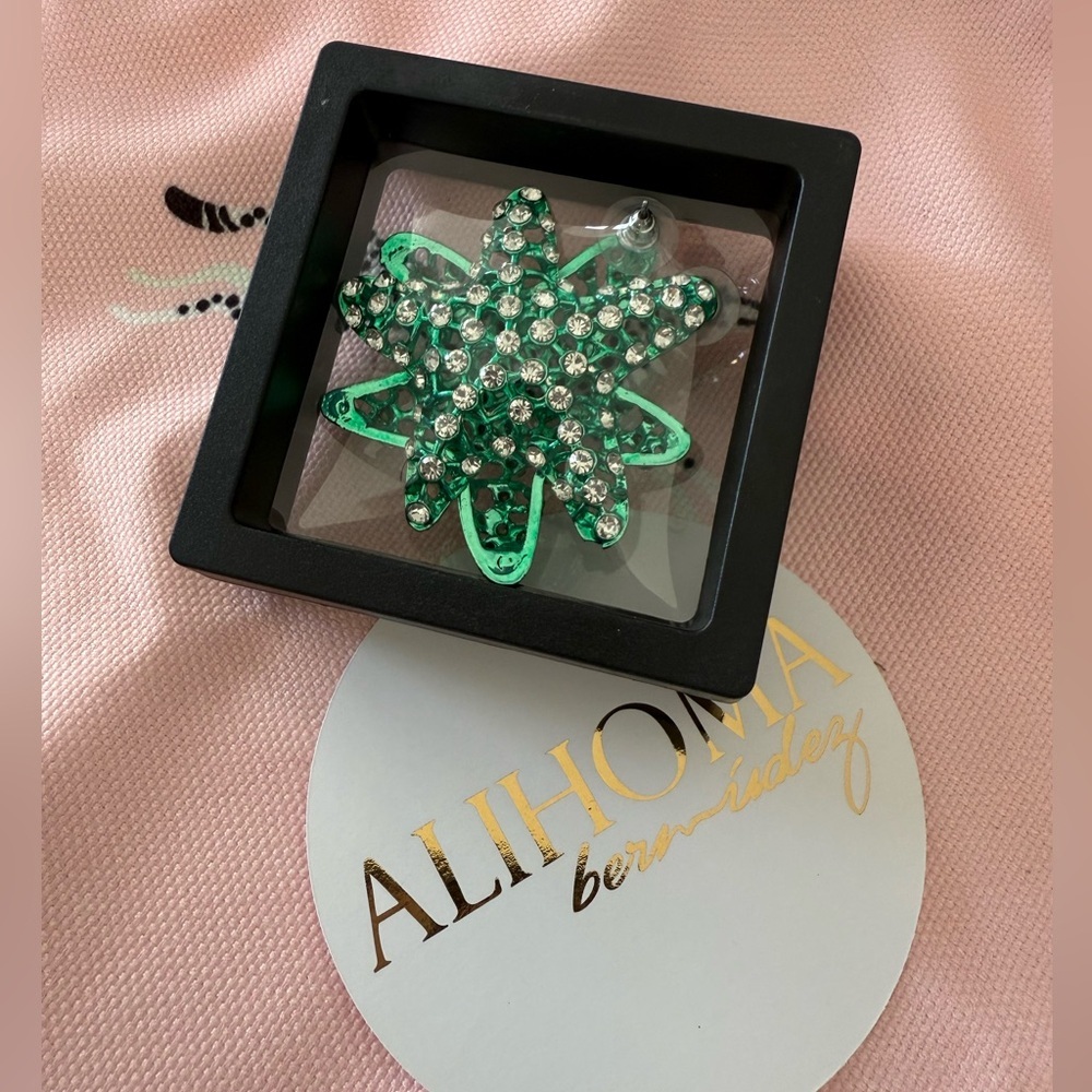 Green Starfish ZARA earrings - Picture 4 of 4